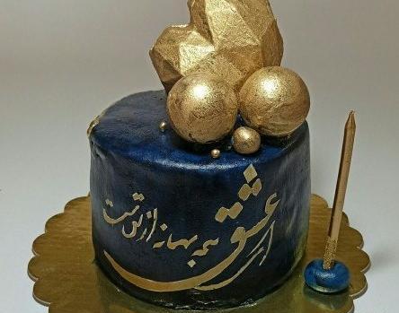 عکس کیک تولد دونفره عاشقانه