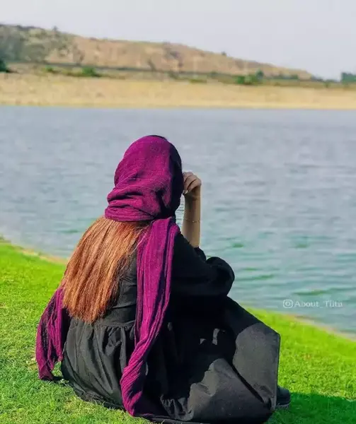 عکس پروفایل دخترونه از پشت سر با شال