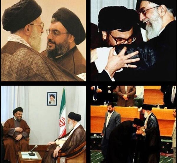 عکس امام خامنه ای و سید حسن نصرالله