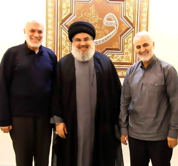 عکس سید حسن نصرالله و حاج قاسم