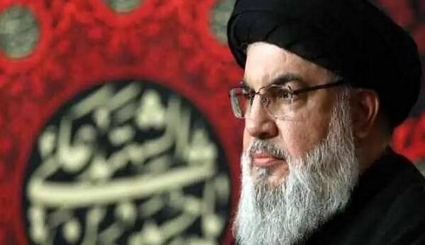 عکس سید حسن نصرالله و رهبری