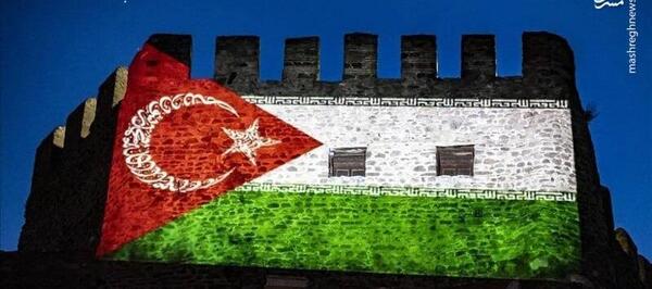 عکس پرچم اسرائیل و فلسطین