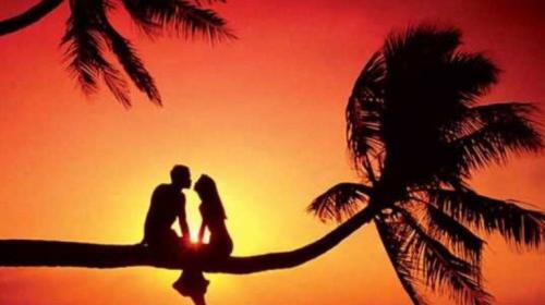 عکس غروب دونفره عاشقانه