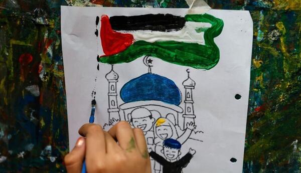 عکس پرچم ایران فلسطین