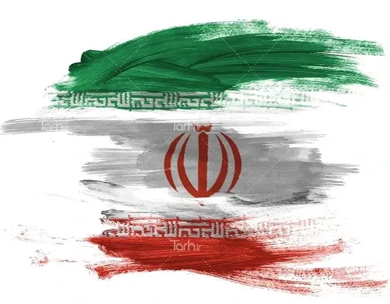 عکس نقاشی پرچم فلسطین و ایران