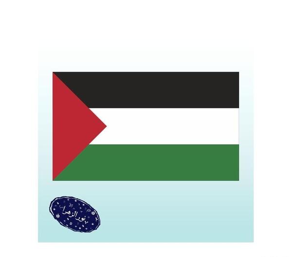 عکس پرچم فلسطین بدون رنگ