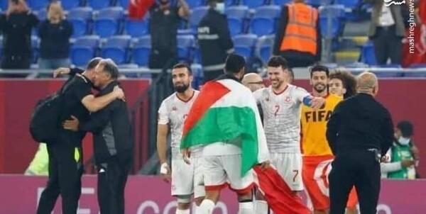 عکس پرچم تیم فلسطین