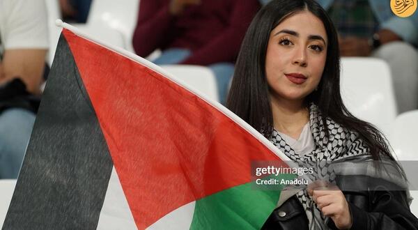 عکس پرچم تیم فلسطین