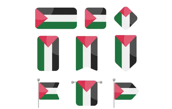 دانلود عکس پرچم کشور فلسطین