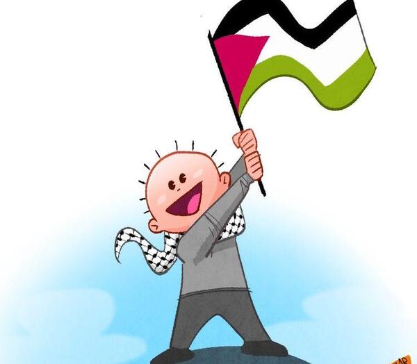 عکس زیبا از پرچم فلسطین