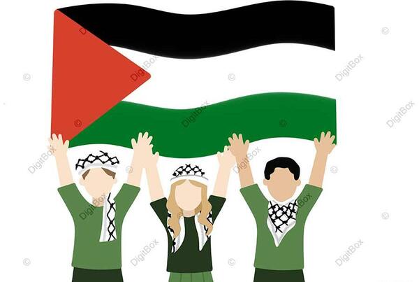 عکس گرافیکی پرچم فلسطین