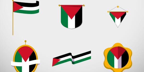 عکس گرافیکی پرچم فلسطین