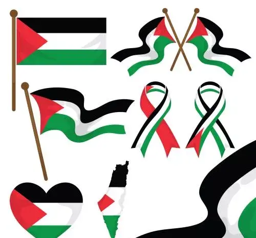 عکس گرافیکی پرچم فلسطین