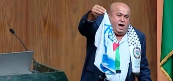 عکس پرچم اردن و فلسطین