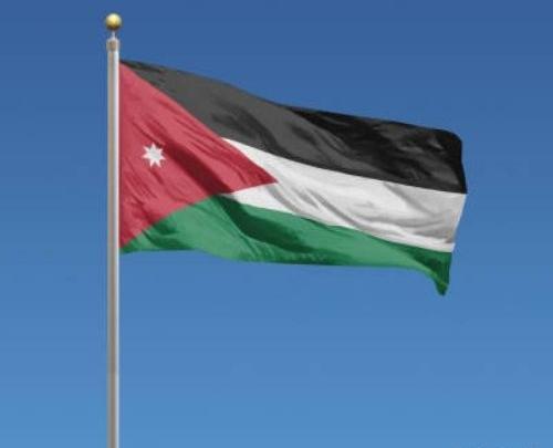 عکس پرچم اردن و فلسطین