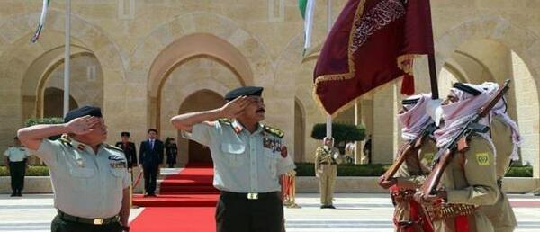 عکس پرچم اردن و فلسطین