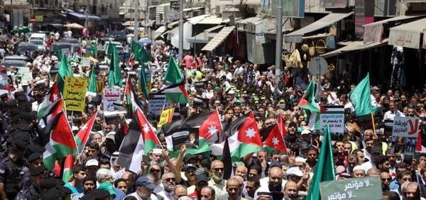 عکس پرچم اردن و فلسطین