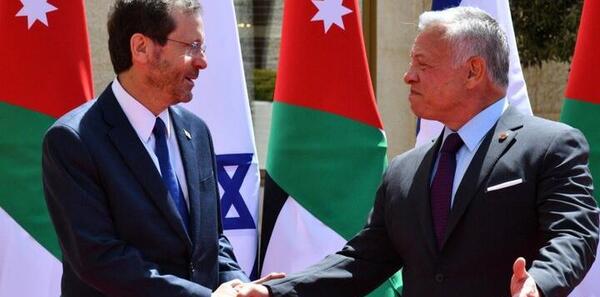 عکس پرچم اردن و فلسطین