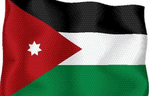 عکس پرچم اردن و فلسطین