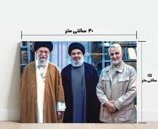 عکس حاج قاسم با رهبر و سید حسن نصرالله