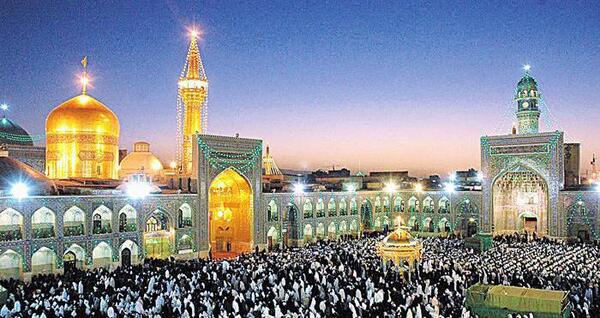 عکس حرم امام رضا برای ولادت