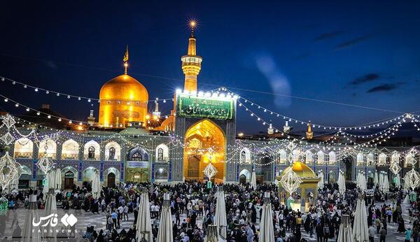 عکس حرم امام رضا برای ولادت