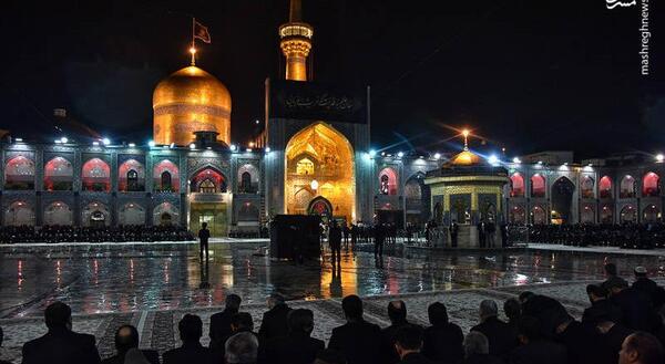 عکس حرم امام رضا در ایام شهادت