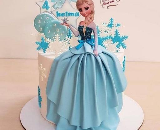 عکس کیک دخترانه السا و آنا