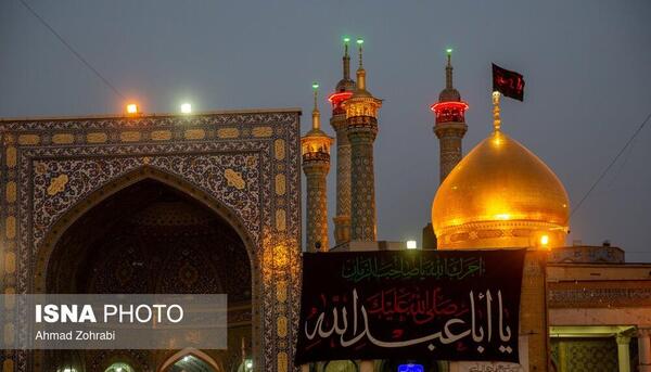 عکس حرم امام رضا در محرم ۱۴۰۲