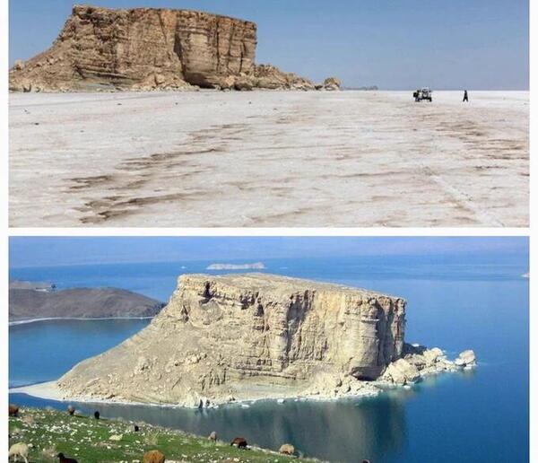 عکس دریاچه ارومیه امروز