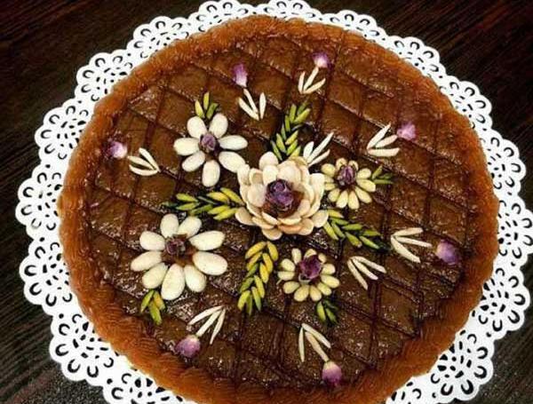 عکس تزیین حلوای مجلسی