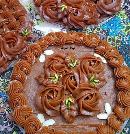 عکس تزیین حلوای مجلسی