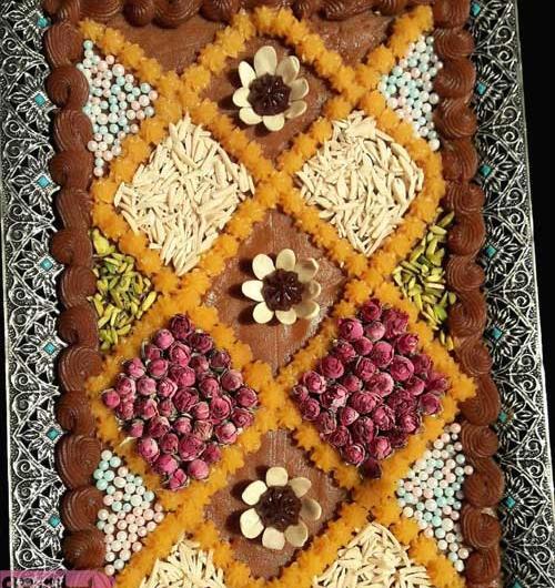 عکس تزیین حلوای مجلسی