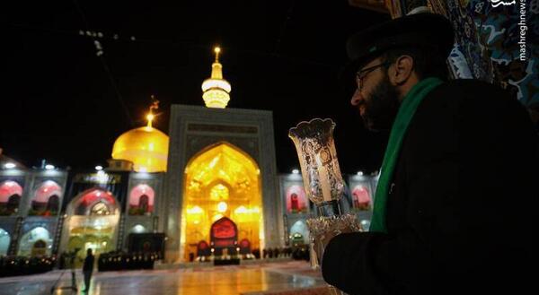 عکس حرم امام رضا در شب شهادتش