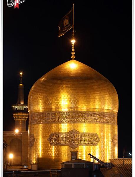عکس حرم امام رضا در شب شهادتش
