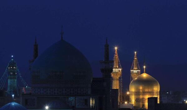 عکس گنبد و گلدسته حرم امام رضا