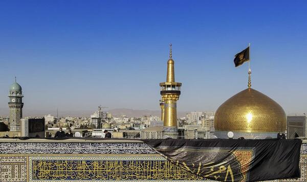 عکس گنبد و گلدسته حرم امام رضا