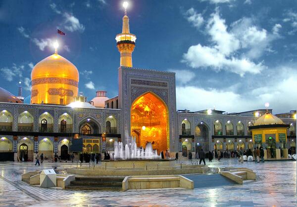 عکس گنبد و گلدسته حرم امام رضا