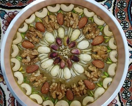 عکس تزیین حلوای عروسی