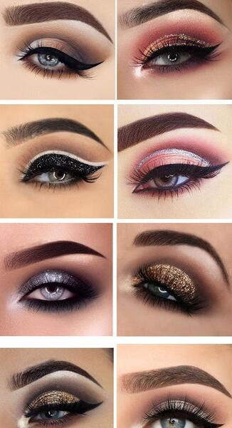 عکس چشم رنگی خاکستری
