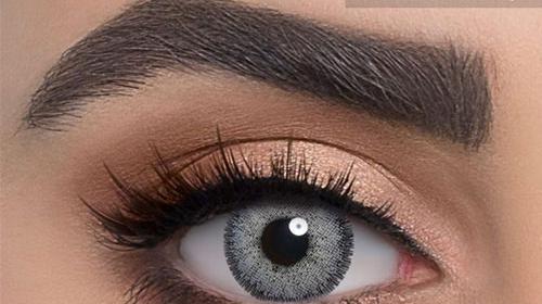 عکس چشم رنگی خاکستری