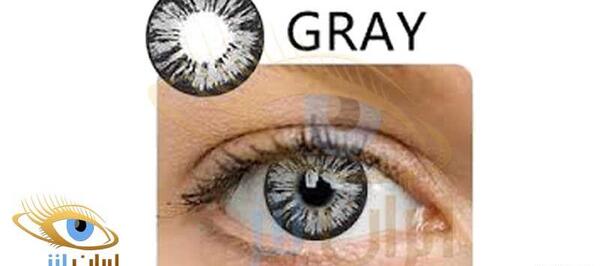 عکس چشم رنگی خاکستری