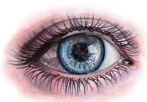 عکس چشم آبی طبیعی