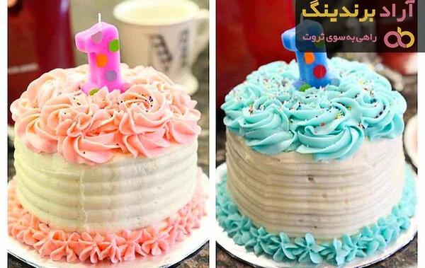 عکس کیک تولد مشترک دختر و پسر
