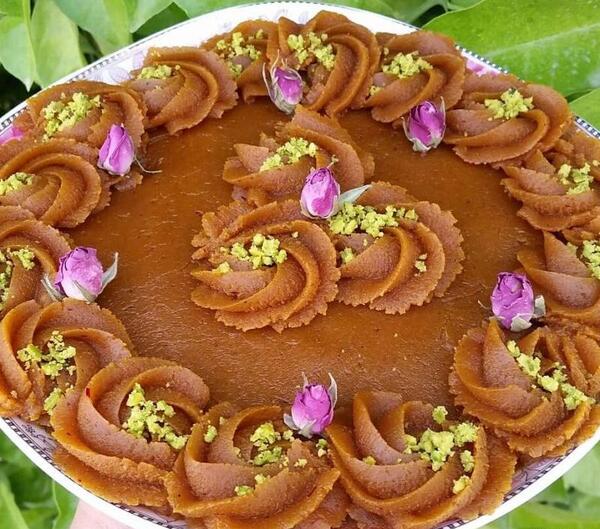 طرز تهیه حلوا شیر با عکس
