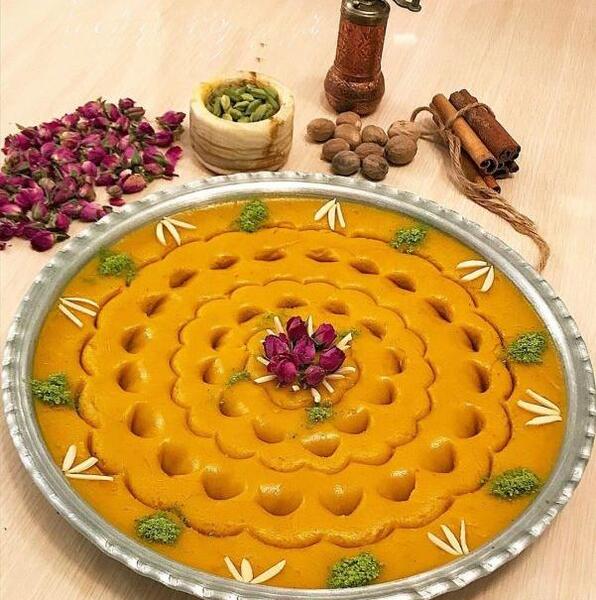 طرز تهیه حلوا شیر با عکس