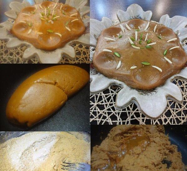 طرز تهیه حلوا شیر با عکس
