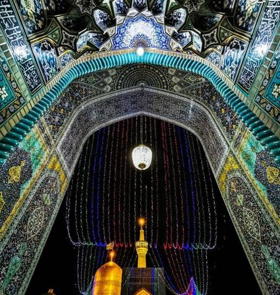 عکس هنری با حرم امام رضا
