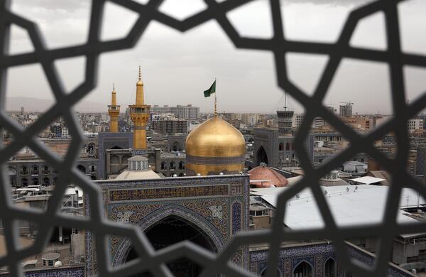 عکس هنری با حرم امام رضا
