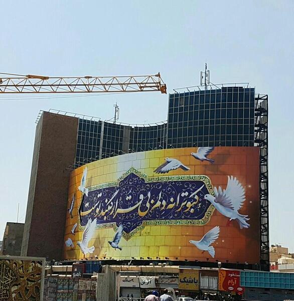 عکس کبوترانه حرم امام رضا